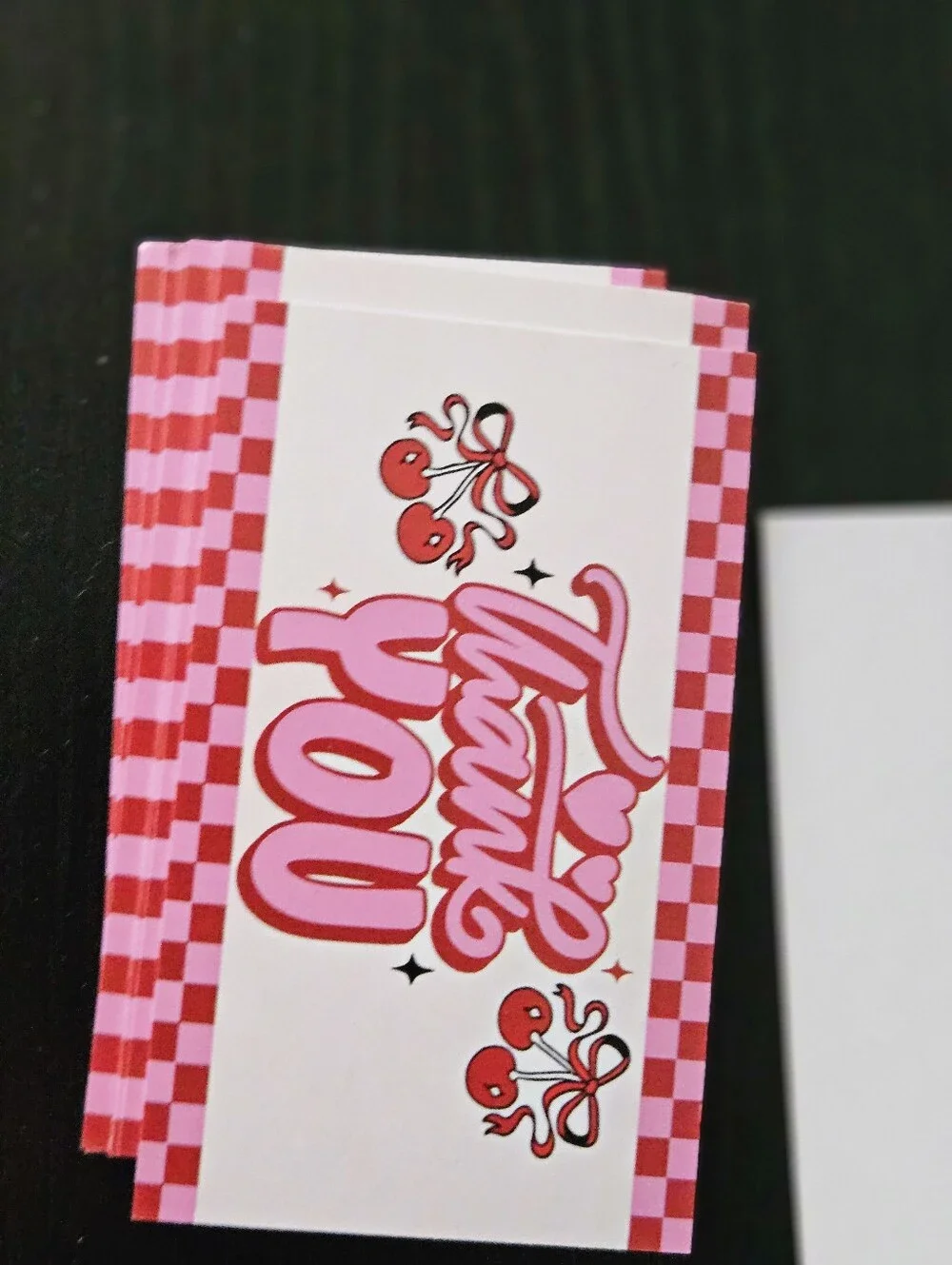 Pink Cherry Thank You Cards